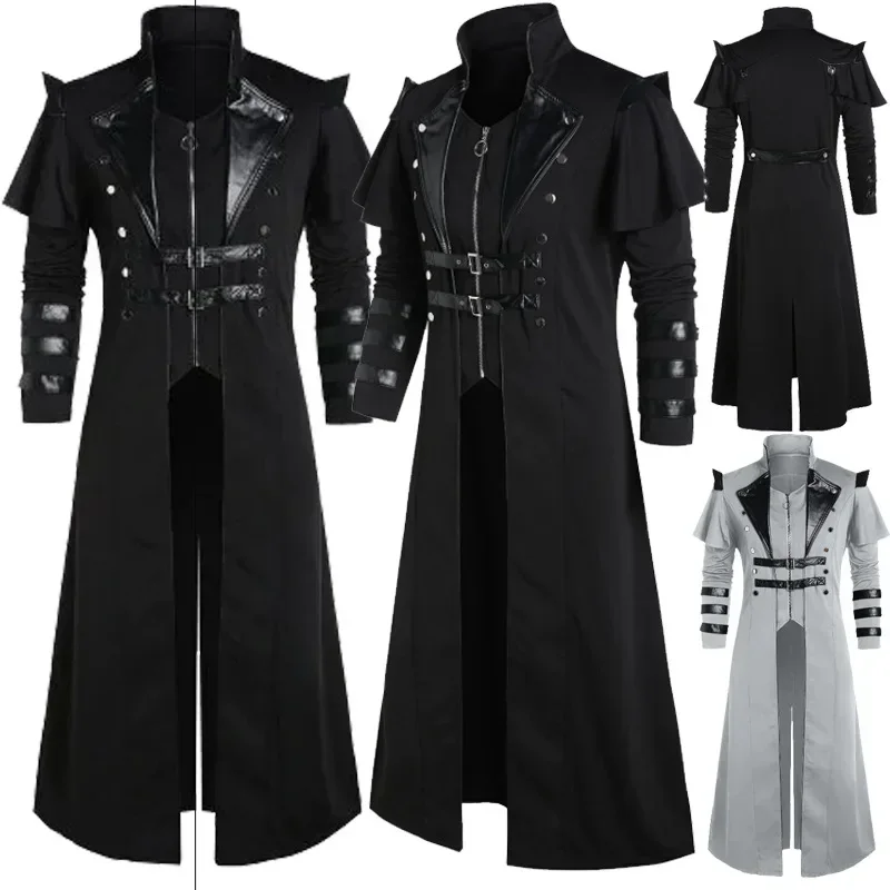 Men Formal Wear Coat - Vintage Halloween Middeleeuws Steampunk Elfen Piratenkostuum