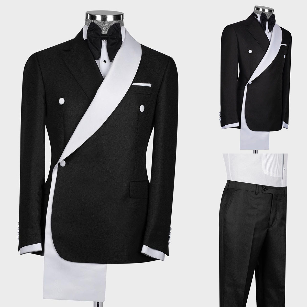 Men Formal Wear Sale - Formele Bruiloft Mannen Pakken Maatwerk Platte