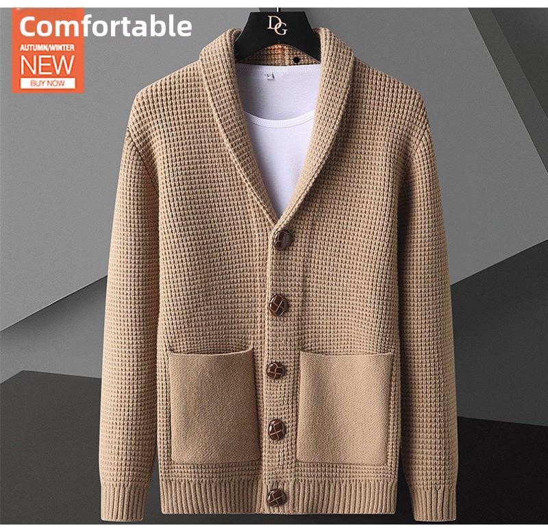 Men Formal Wear Coat - Hoogwaardige luxe gebreide jas, nieuwe stijl