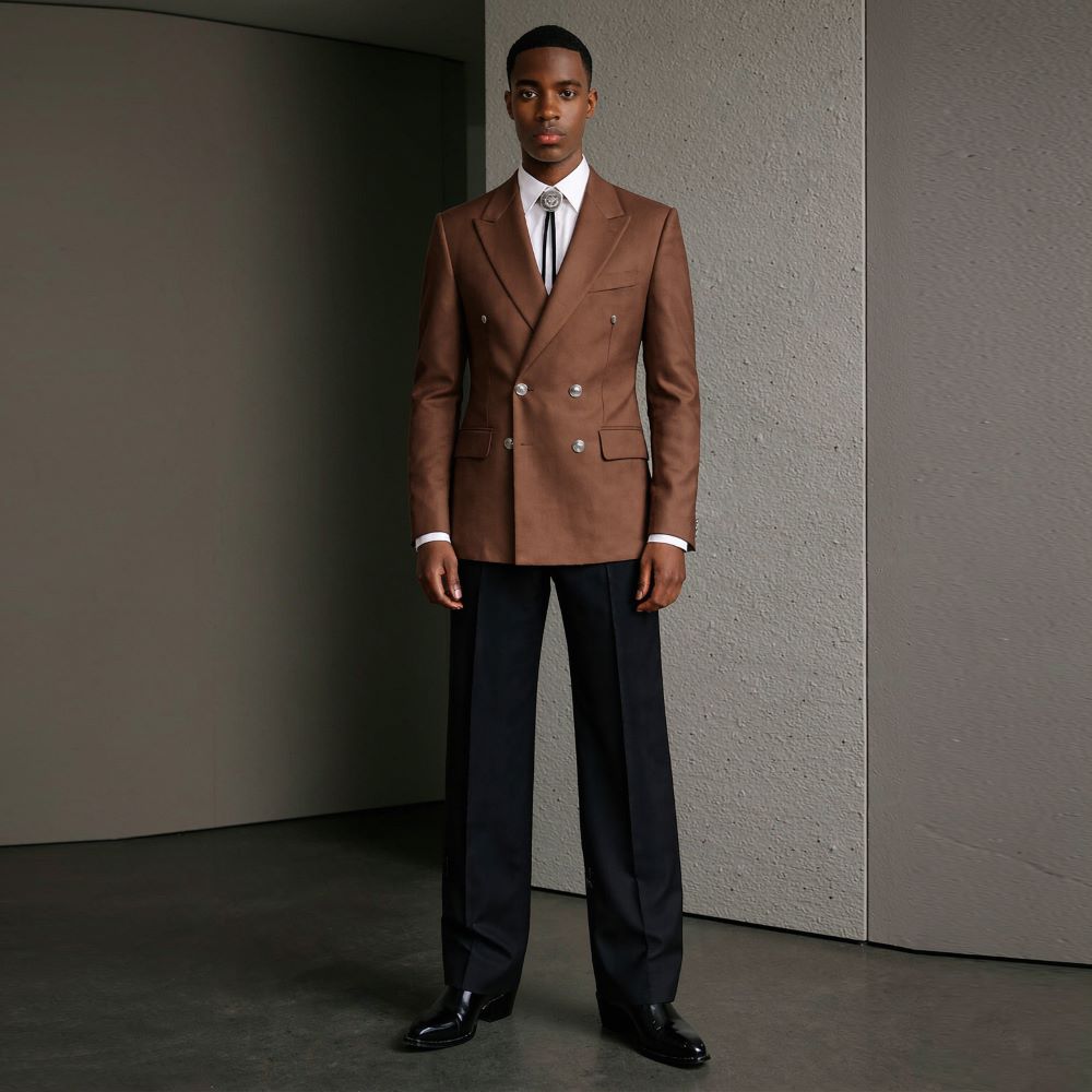 Men'S Relaxed Formal Wear - Heren 2-delig relaxed slim-fit pak met