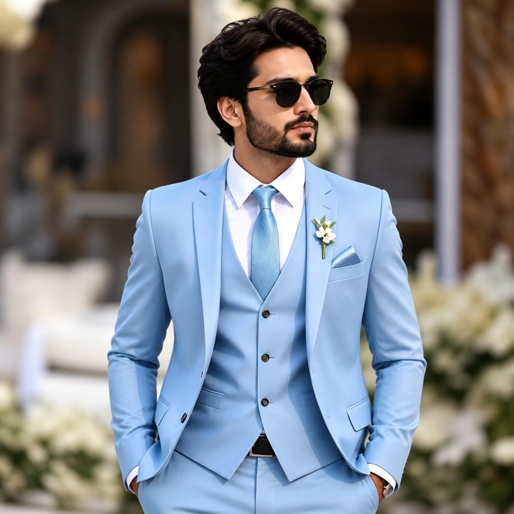 Elegant Licht Hemelsblauw 3-de - Men'S Formal Evening Wear recensie en prijs