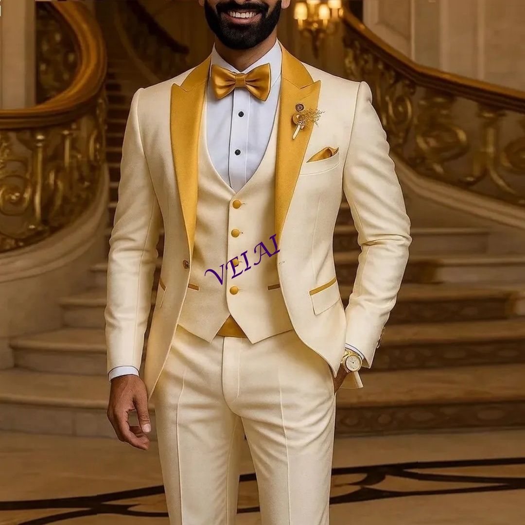 Aangepaste Gouden Kraag Ivoor  - Men'S Formal Attire recensie en prijs