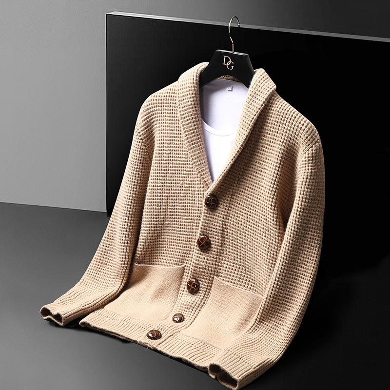 Hoogwaardige luxe gebreide jas - Men Formal Wear Coat recensie en prijs