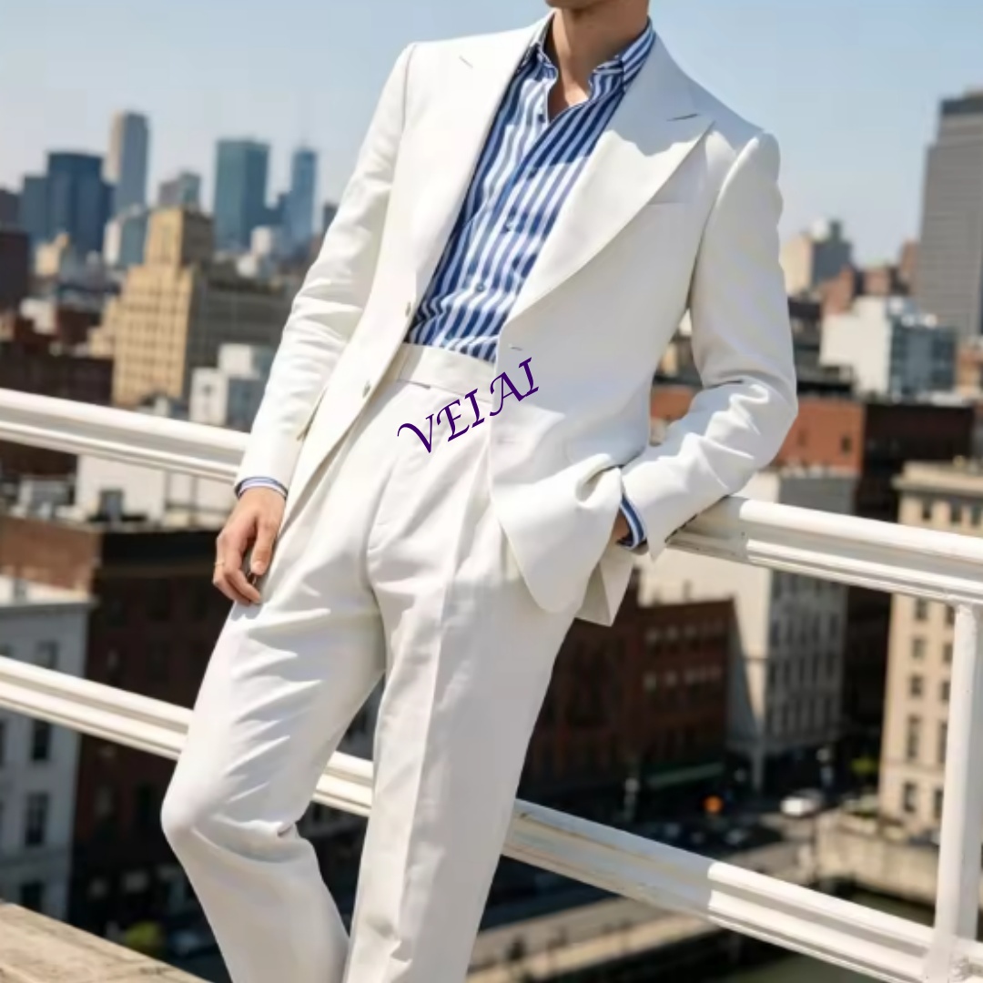 Zomer Saliegroen Linnen 2-deli - Men'S Relaxed Formal Wear recensie en prijs