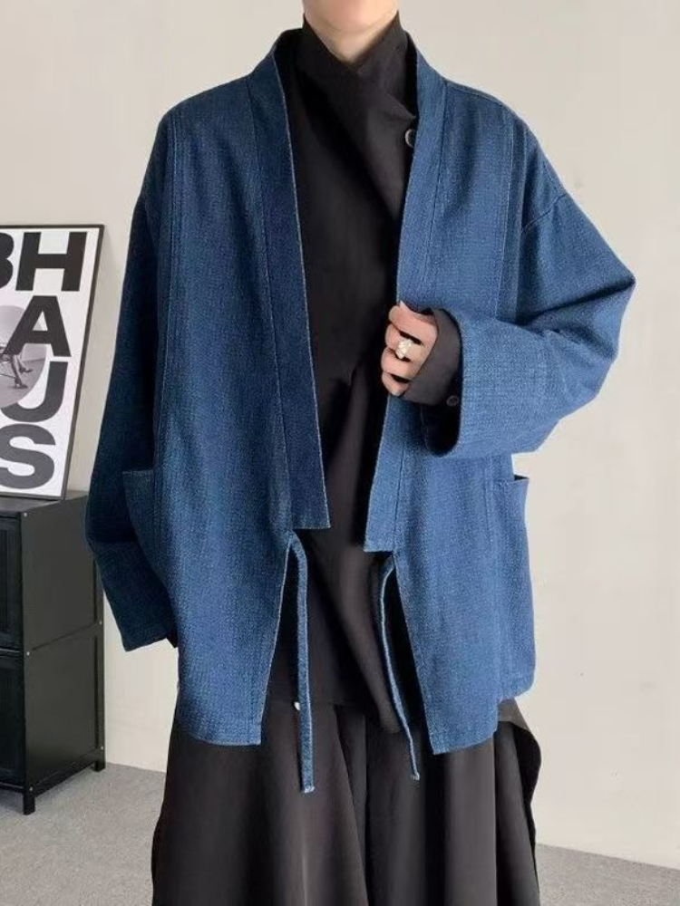 Vintage Japanse stijl denim ja - Men Formal Wear Coat recensie en prijs