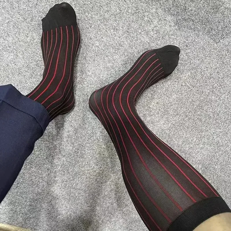 Heren gestreepte sokken, ultra - Men'S Formal Attire recensie en prijs